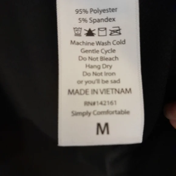 Lularoe Black Irma Top - Picture 3 of 3